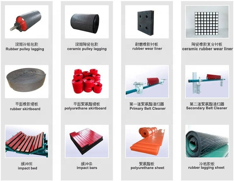 Abrasion Resistant Ceramic Lagging Rubber Sheet for Conveyor System