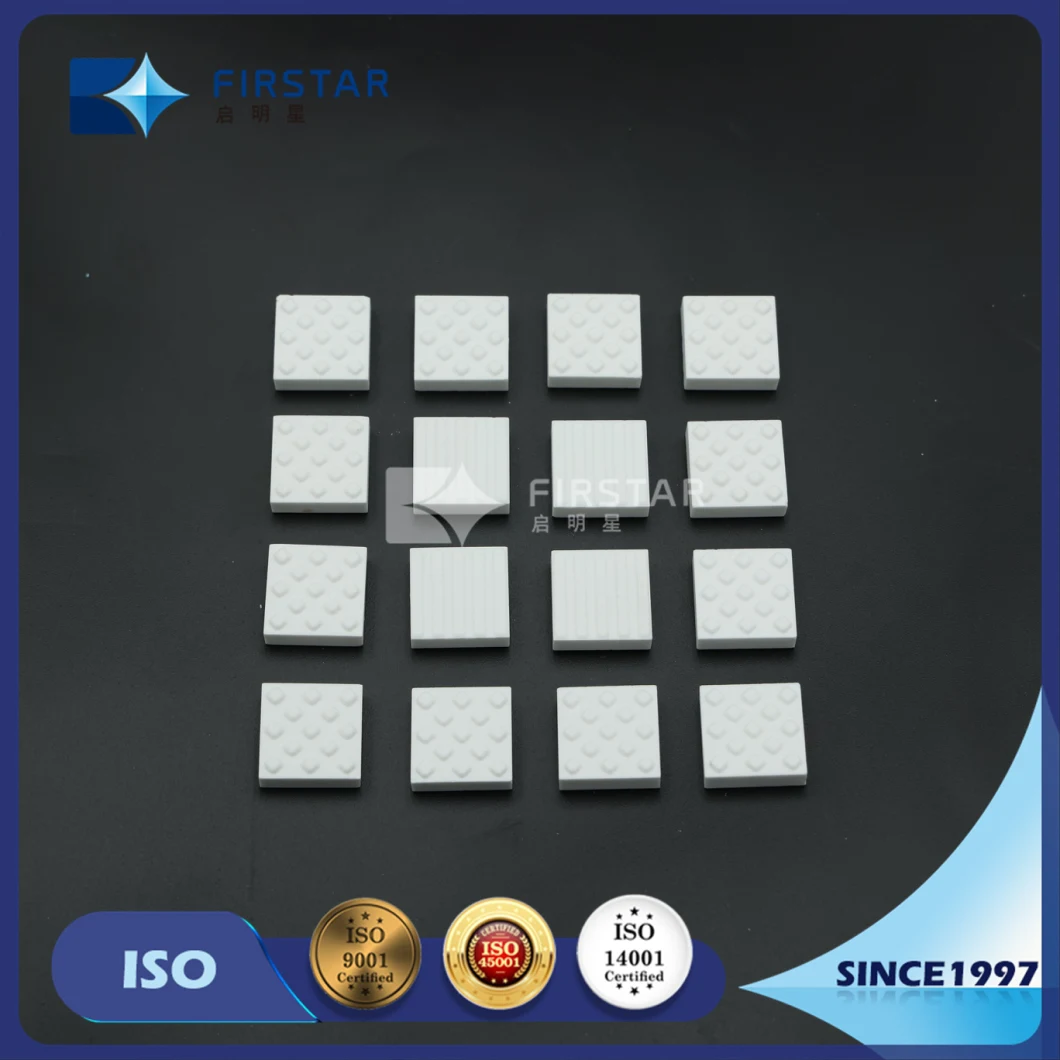 High Hardness Alumina Ceramic Mosaic Square Pieces Sheets for Pulley Lagging Liner From Zibo China