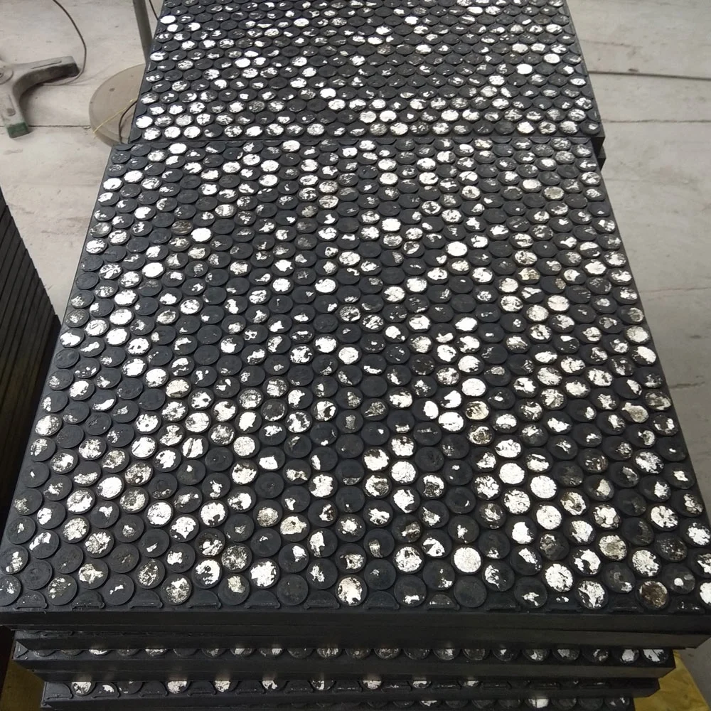 Manufacturer Alumina and Rubber Steel Ceramic Liner for Conveyor System