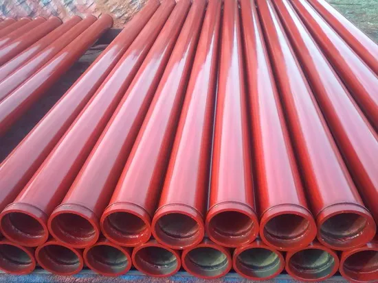 Tubulação de bomba de concreto DN125*3000 mm com flange de extremidade dupla