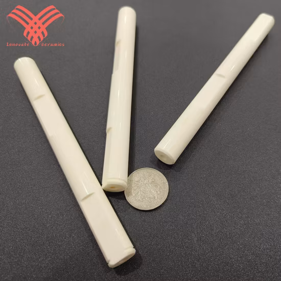 Tubo de cerâmica de alumina Eixo de cerâmica com personalização disponível